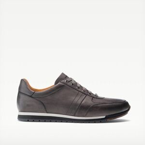 Magnanni Dark Gray Leather Sneakers